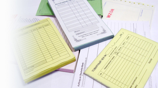 Печать самокопирующихся бланков